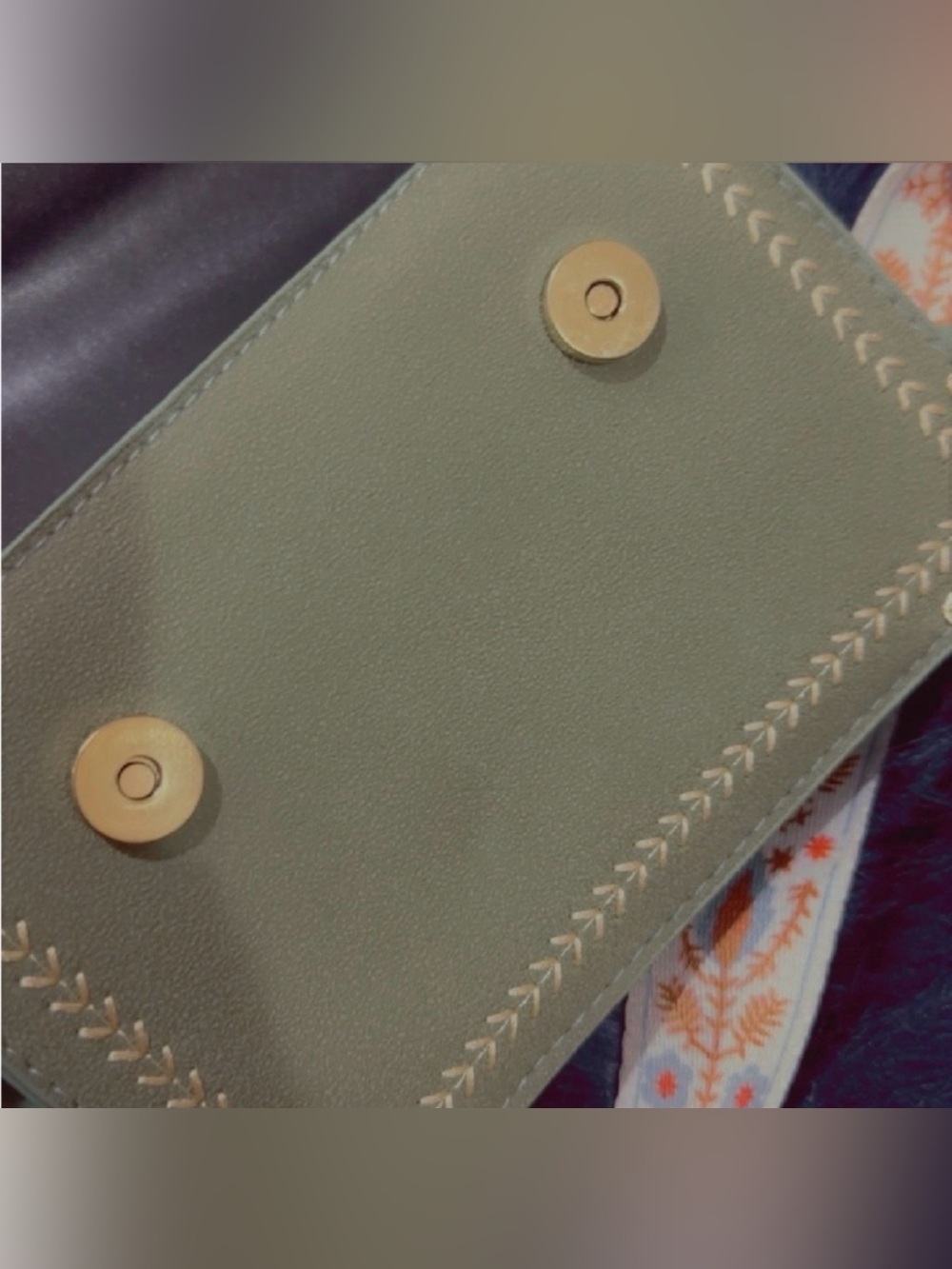 Deauty 1987 Sage Green Boho Crossbody With Dustbag NWOT - Picture 3 of 10